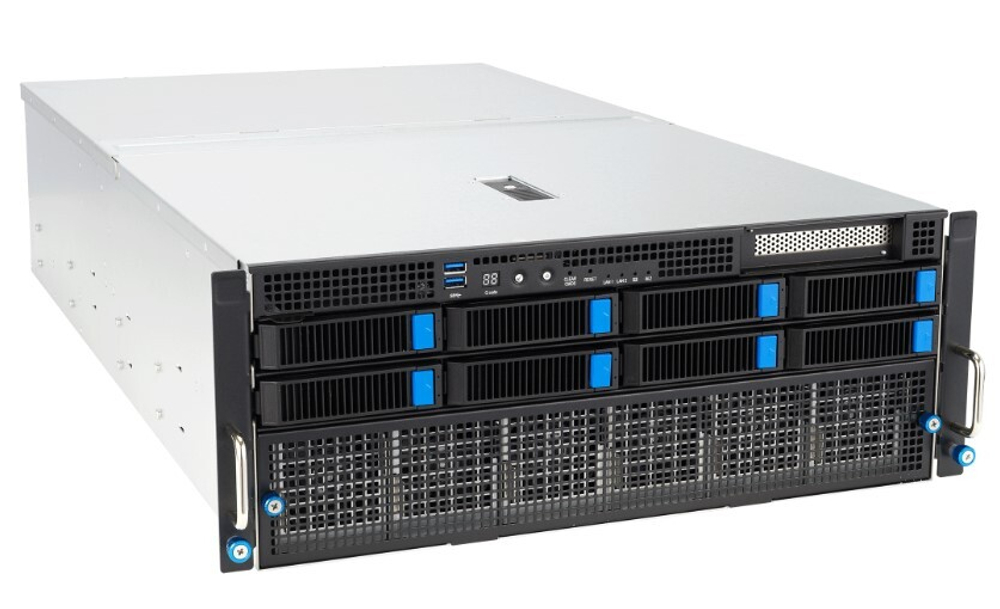 Серверная платформа 4U ASUS ESC8000A-E12P-SKU4/10G/3kW(2+2)/5PCIe/4NVMe