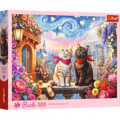Pazl \ Puzzle \ Пазлы  Puzzles - "500" - Purrfect Love