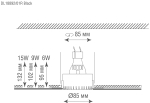 Светильник встраиваемый,  MR16,  LED,  GU10,  IP20, черный ,  D85хH55 мм. Монтаж. D85м