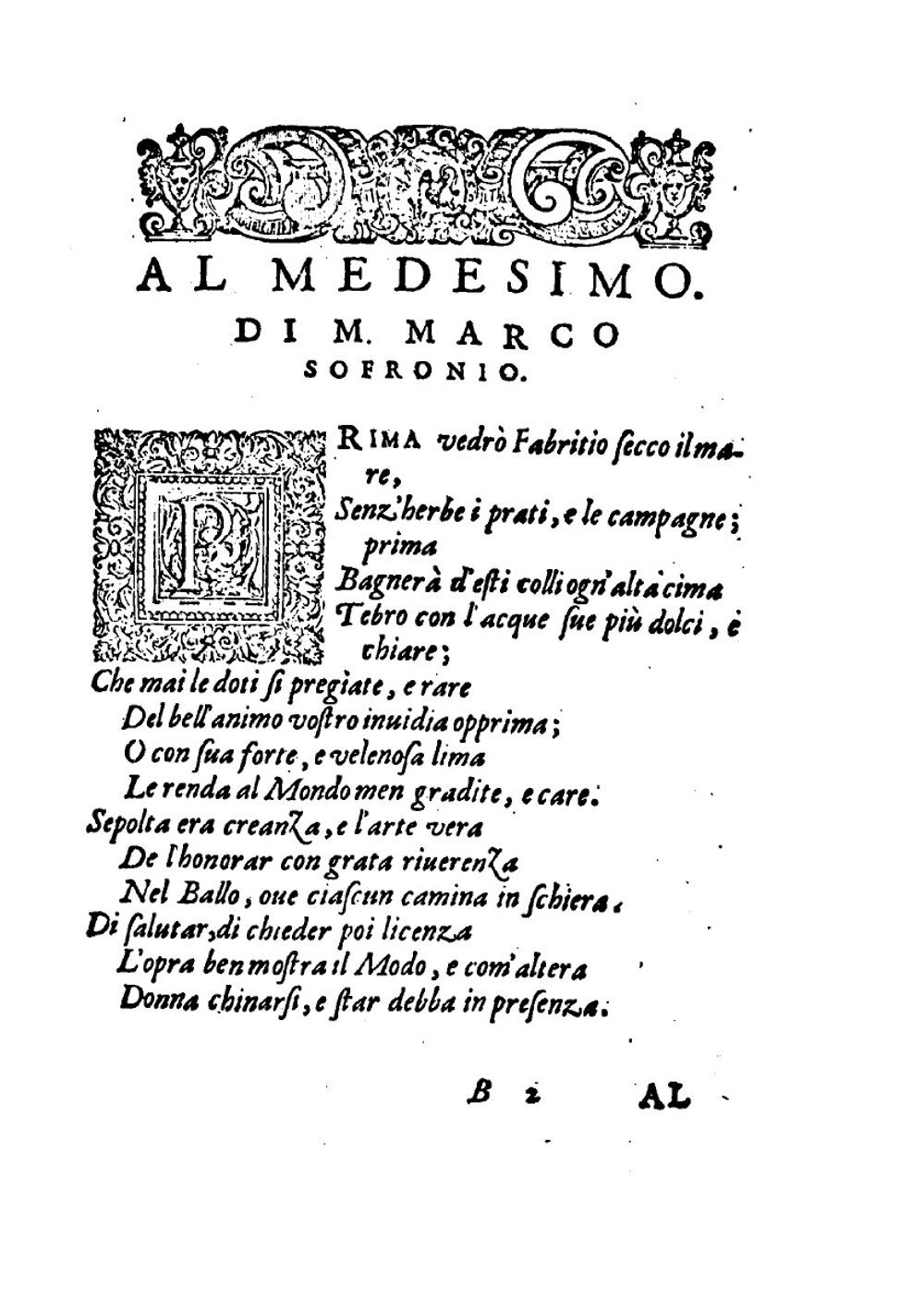 Il Ballarino Di M. Fabritio Caroso Da Sermoneta, Diuiso in Due Trattati:. Nel Primo de' Quali Si Dimostra La Diuersit de I Nomi, Che Si Danno Gli Atti | Fabritio Caroso