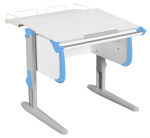 Растущая парта Дэми СУТ 24 с задней полкой СУТ.14.210 (750×880 мм)