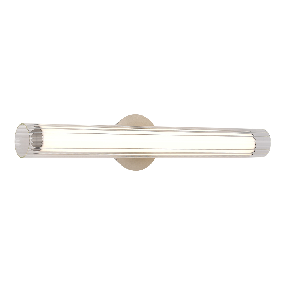 Светильник настенный, Никель/Белый, Прозрачный, ENFYS, LED 13W, 3000K/4000K/6000K