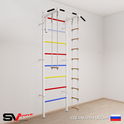 Шведская стенка Sv Sport усиленная 618 (Турник стандарт/Лестница/Трапеция)