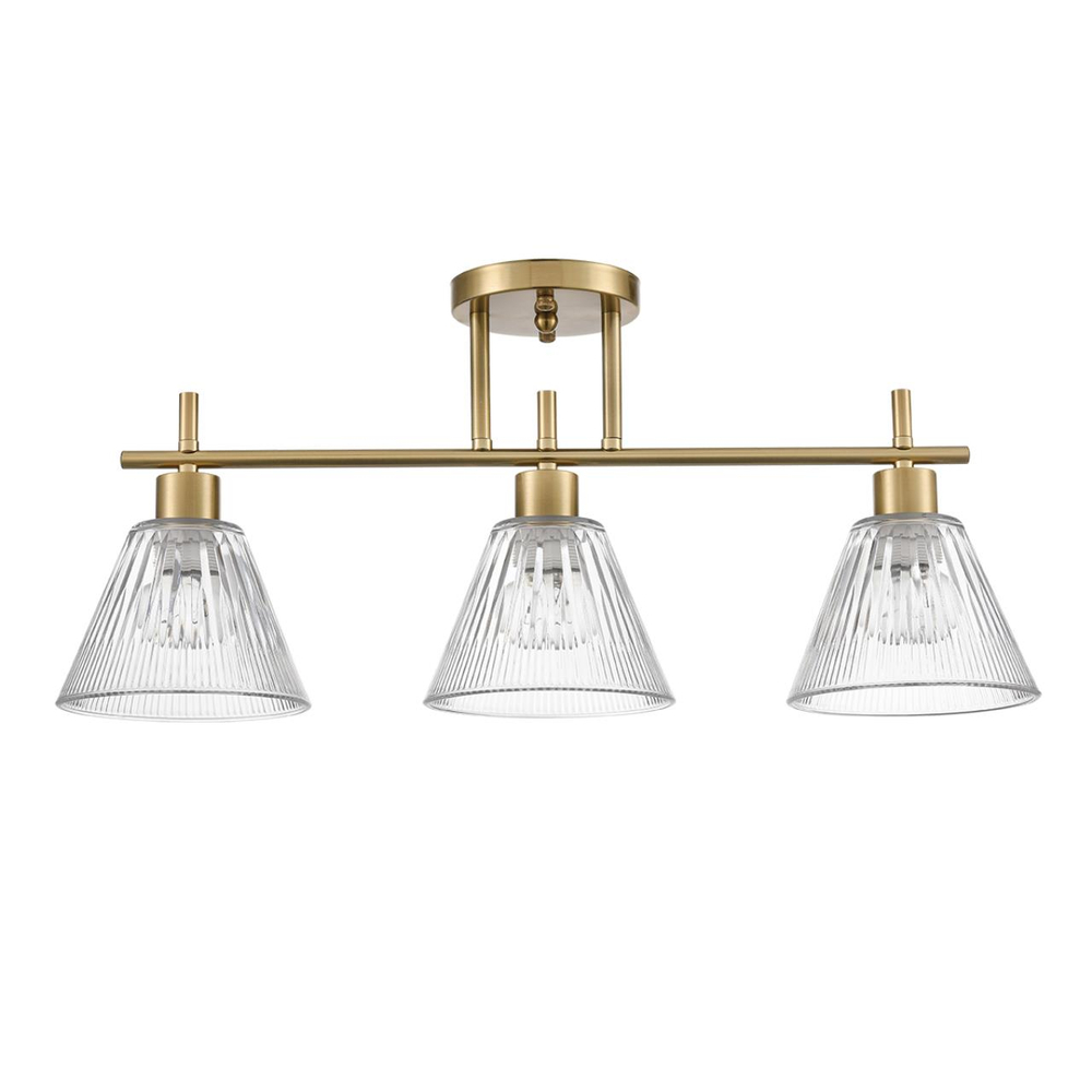 8188/3C COMFI LN26 218 латунь/прозрачный, металл/стекло Потолочный светильник E14 3*40W 220V VIVIAN