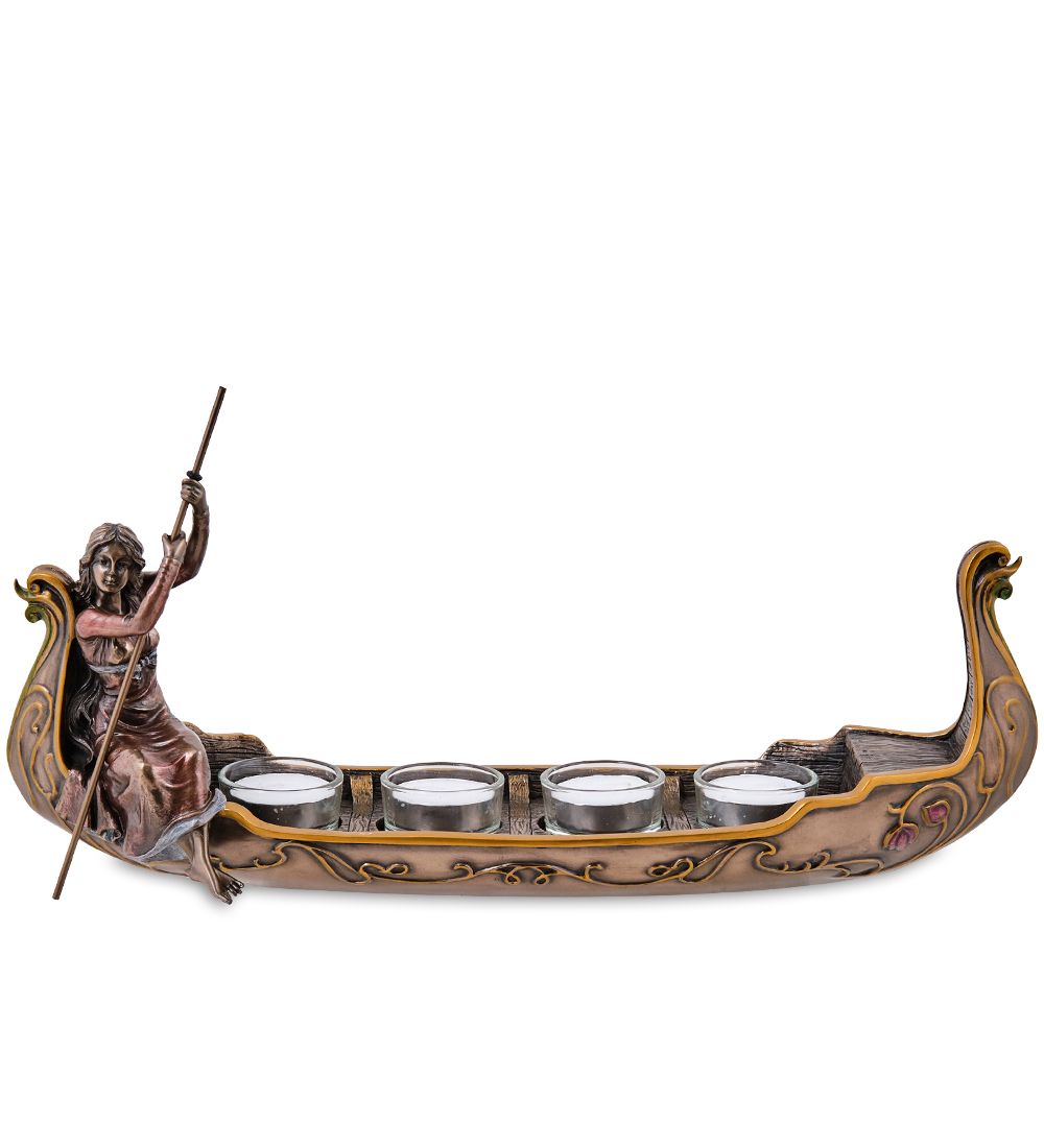 Veronese WS-1298 Подсвечник «Леди в гондоле»