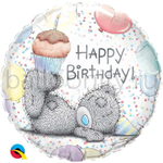 Фольгированная фигура, круг, Me To You HB Мишка Тедди Кекс,18"/46СМ