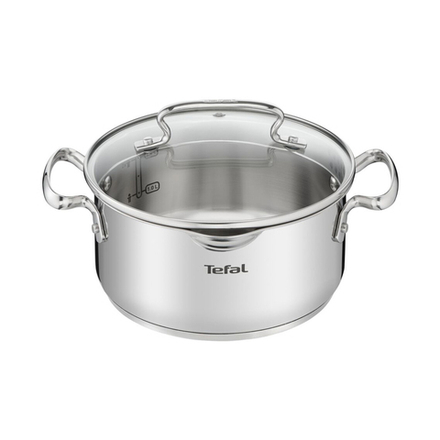 Кастрюля Tefal Duetto+ с крышкой, нержавеющая сталь, 2,9 л