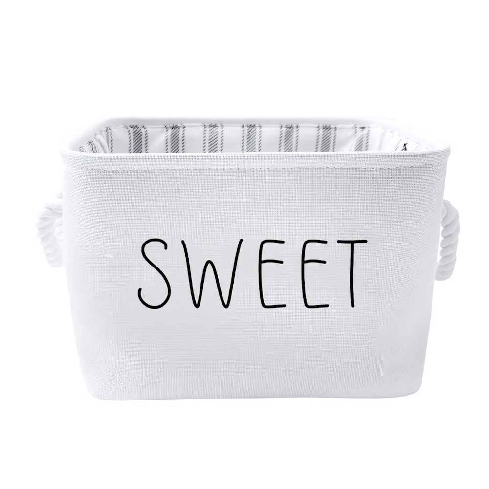 Корзина для хранения "White", Д240 Ш240 В190, белый