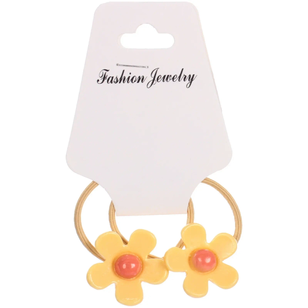 Резинки для волос детские 2 шт «Baby boom - Ромашка», микс 4-5 цветов, d-3,2см