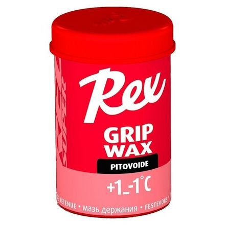 Лыжная мазь  REX Grip waxes, (+1-1 C), Red Super, 45g арт. 127