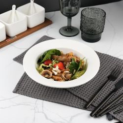 Тарелка глубокая 500 мл d 21 см h6,5 см белая фарфор P.L. Proff Cuisine NEW [4]