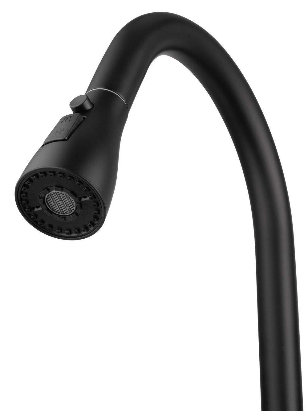 Смеситель для кухни с выдвижным изливом WONZON & WOGHAND, Черный матовый (WW-AE54123-MB)