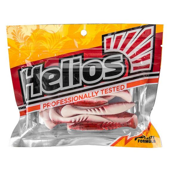 Виброхвост Slash 2,64&#39;/6,7 см Red &amp; White 10шт. (HS-19-003) Helios