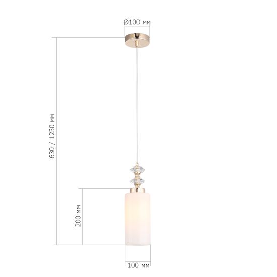 SL1402.253.01 Люстра подвесная ST-Luce Латунь/Прозрачный E14*1 40W Elegra