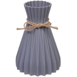 Ваза из пластика «Селин» 12*17см цвет серый