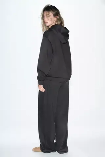 ZARA ХУДИ ОВЕРСАЙЗ, УГОЛЬНЫЙ