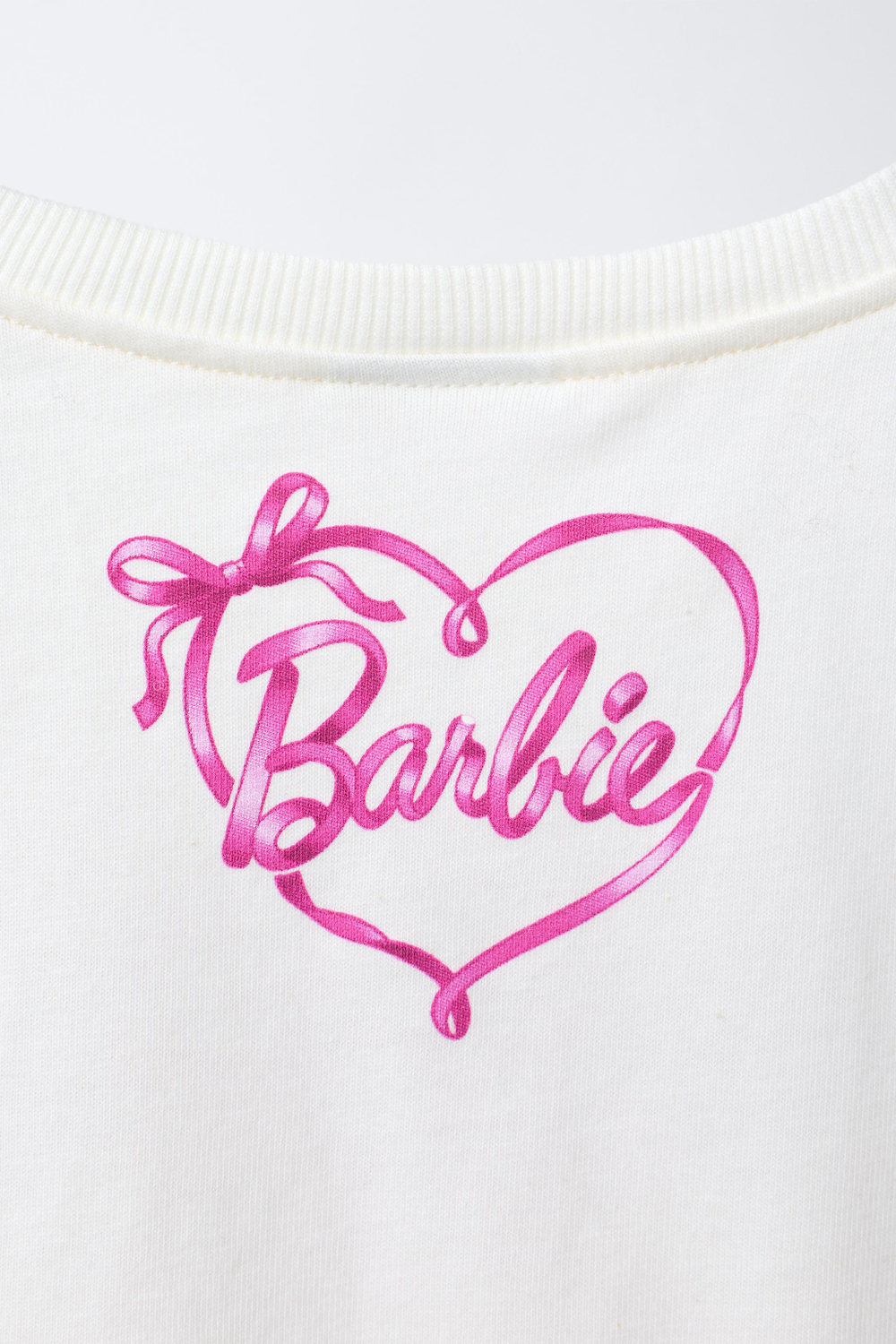 ZARA ФУТБОЛКА С ШАРОМ BARBIE™ MATTEL, ЖЕЛТОВАТО-БЕЛЫЙ