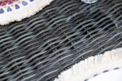 "Амароне" обеденная группа из искусственного ротанга на 6 персон, цвет графит