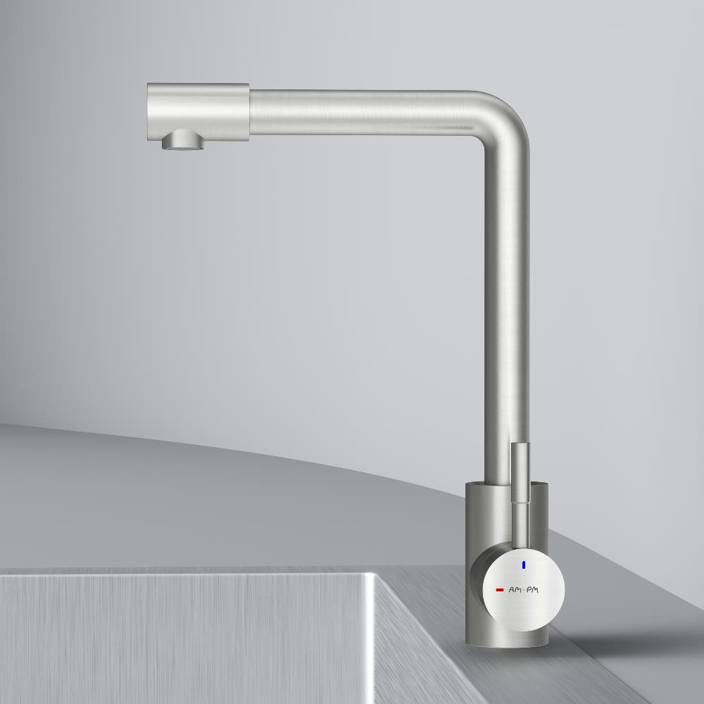 Смеситель для кухни с L-изливом, сатин AM.PM X-Joy S F85B05011