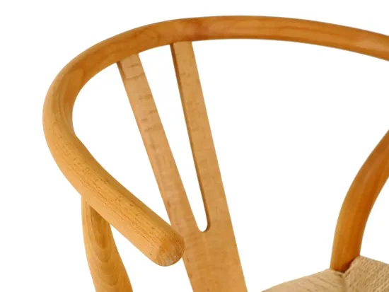 Стул деревянный обеденный с мягким сиденьем Wishbone Премиум