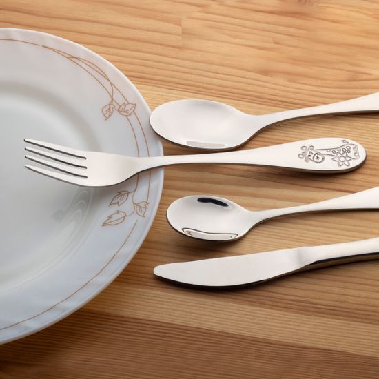 Набор детских столовых приборов 4 предмета Kamille KM 5335 из нержавеющей стали