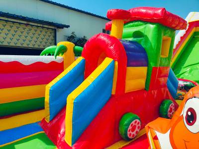 Коммерческий надувной батут «Дракоша и Друзья», 14*7*7 м