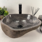 Раковина из речного камня RS-65121 44*39*15 0856