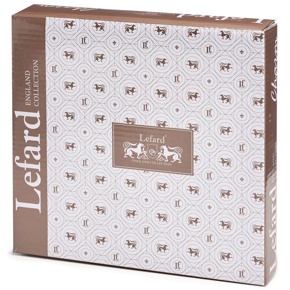 НАБОР ТАРЕЛОК ЗАКУСОЧНЫХ LEFARD "CHARM" 2 ШТ. 20*3 СМ (С ЗОЛОТОЙ ЛИНИЕЙ)