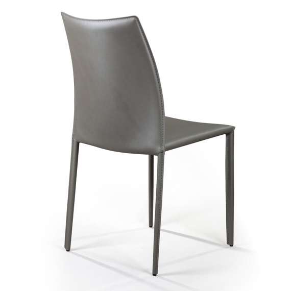 Стул Rolf серо-коричневая кожа