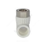 Тройник PP-R комбинированный белый Дн 32х1 1/4" с накидной гайкой VALFEX 11140132
