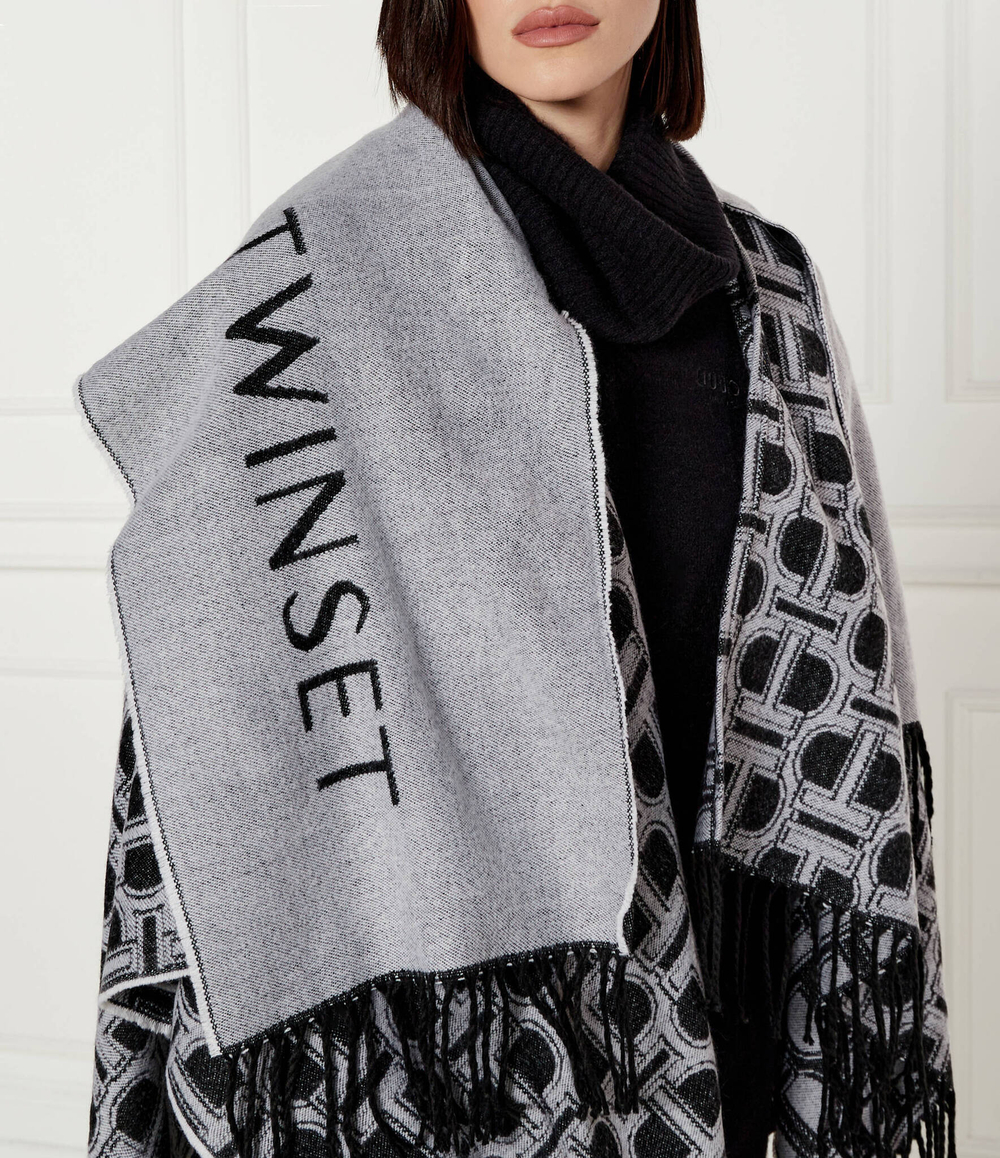 Пончо TWINSET - серый(242TO5690)