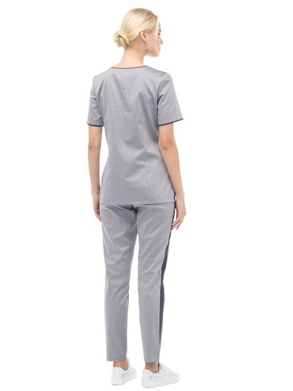 Костюм женский "Грей" LE6102 (серый/т.серый)