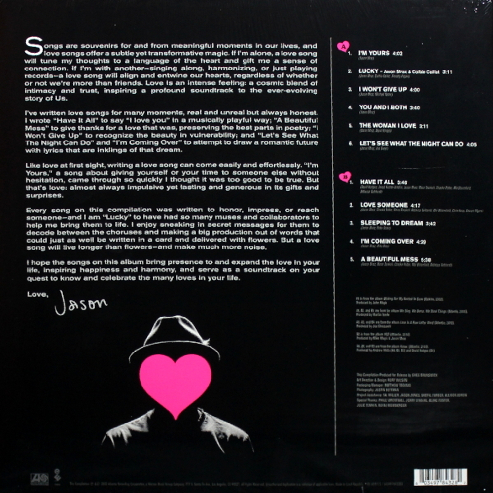 Jason Mraz / Lalalalovesongs (LP)
