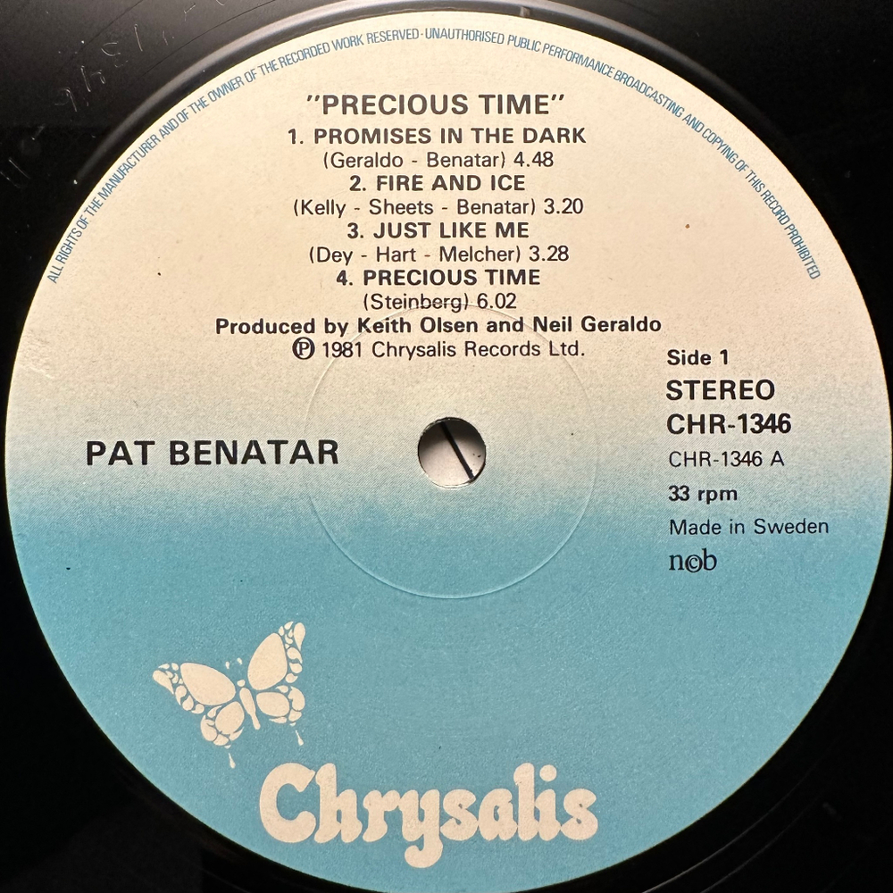 Pat Benatar - Precious Time (Швеция 1981г.)