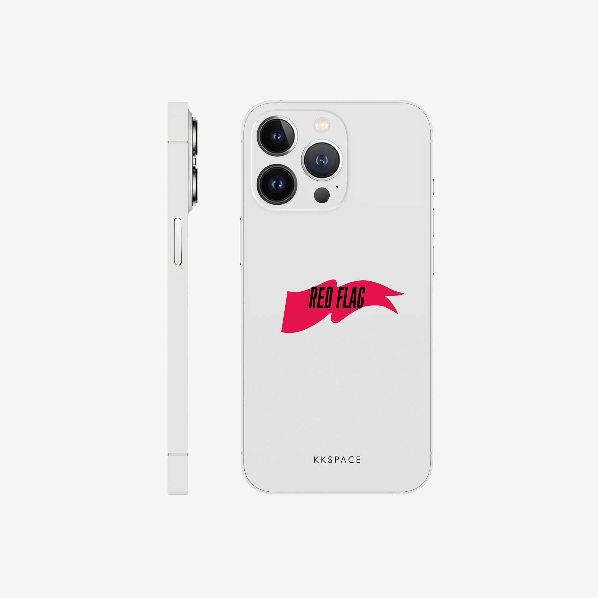 Виниловая наклейка RED FLAG для iPhone