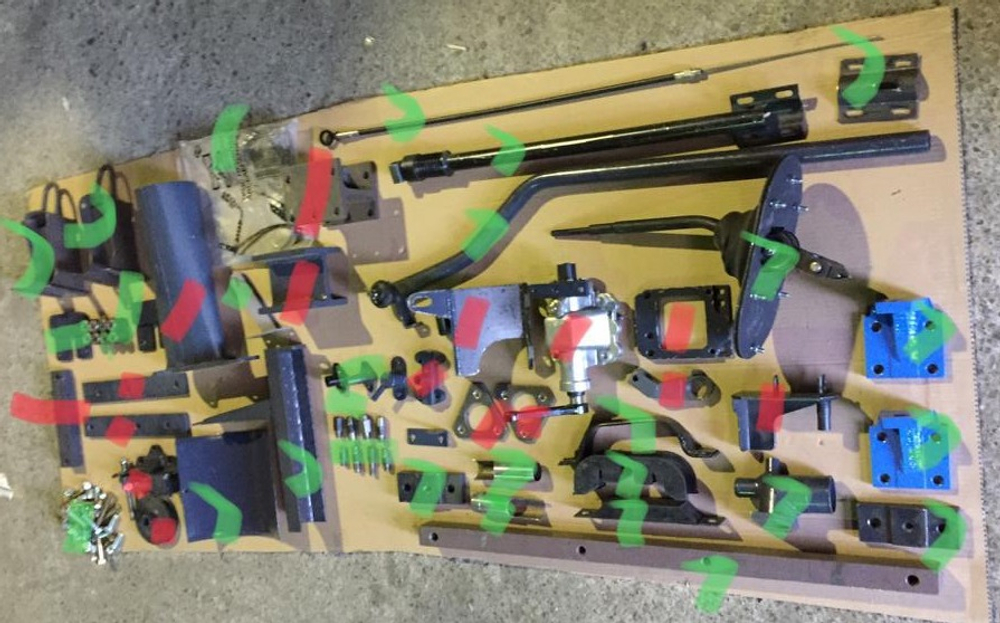 Комплект для установки двигателя ЯМЗ на а/м КАМАЗ с /КПП-152/