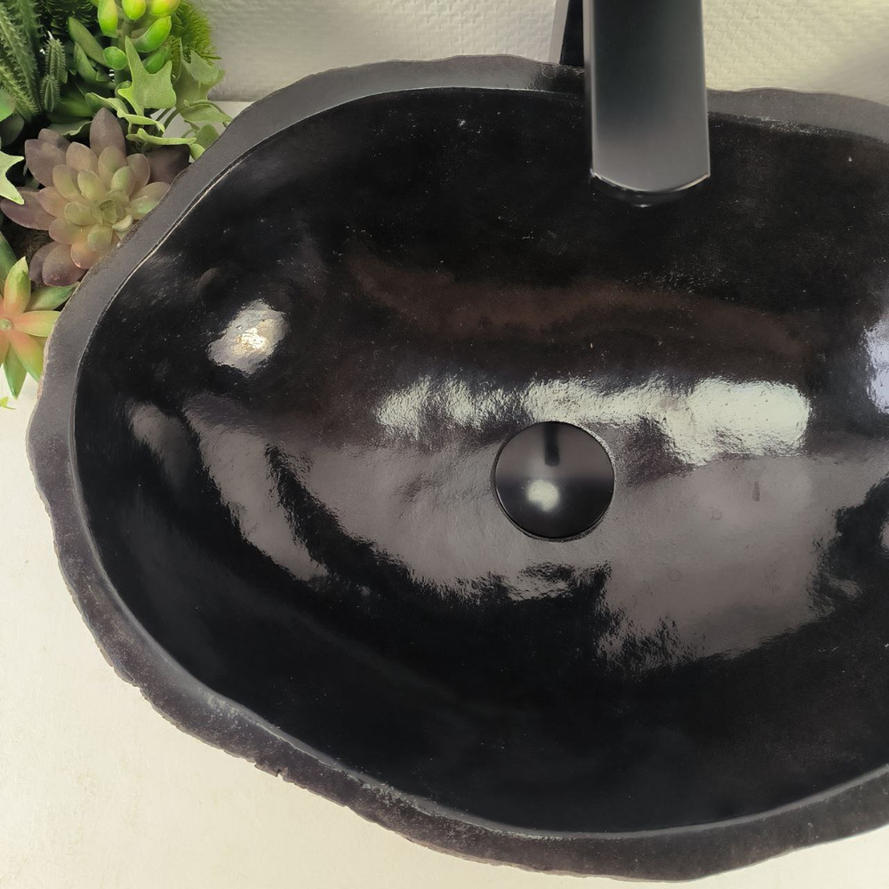 Раковина из речного камня RS-65000 50*37*15 0857
