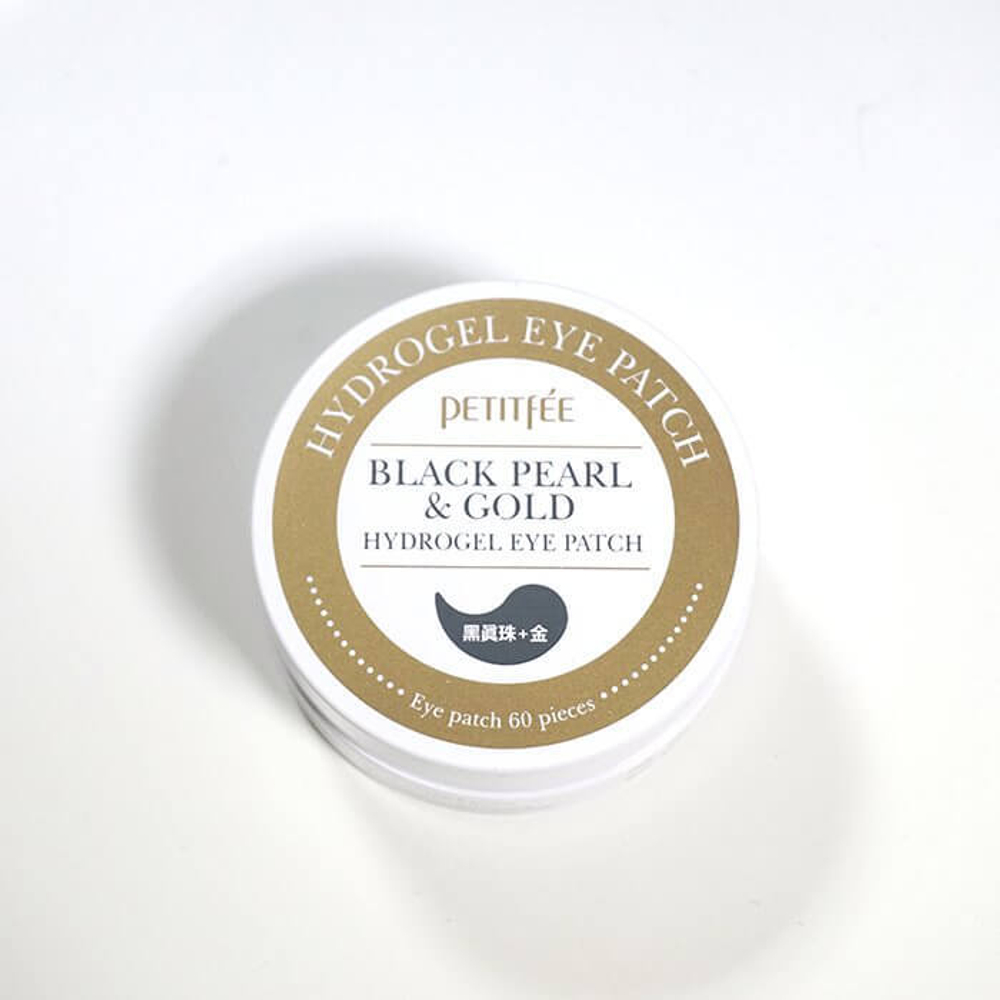 Гидрогелевые патчи для век с чёрным жемчугом Petitfee Black Pearl & Gold Hydrogel Eye Patch 60 шт.