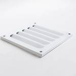 Решетка вентиляционная накладная 150х150 мм металлическая белая