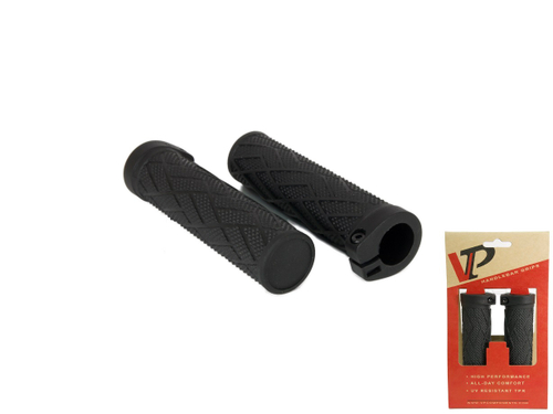 Грипсы VP, TRP, 130мм, алюминиевые фиксаторы на руль -2шт., черные