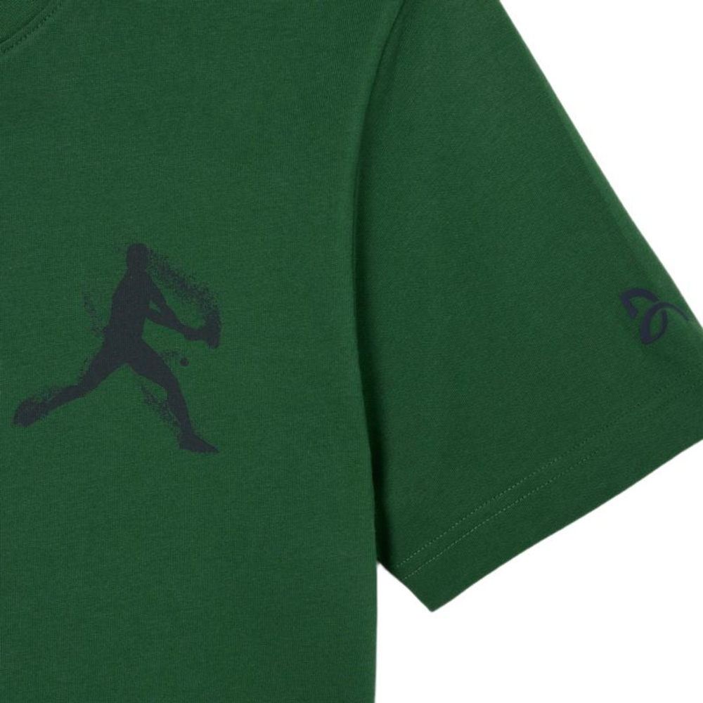 Мужская теннисная футболка Lacoste Tennis x Novak Djokovic Pack - green/navy blue