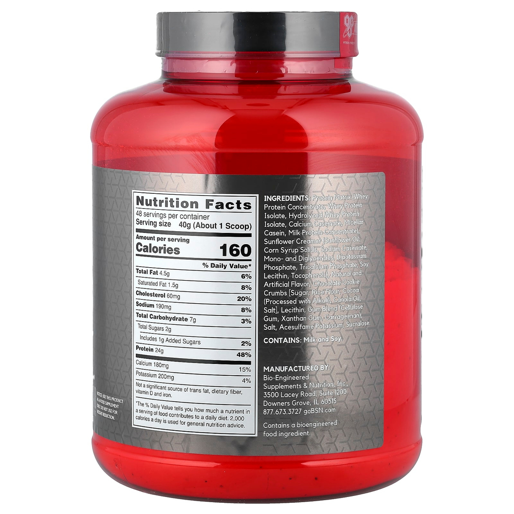 BSN, Syntha-6® Edge, протеиновая смесь для приготовления напитка, печенье и сливки, 1,92 кг (4,23 фунта)