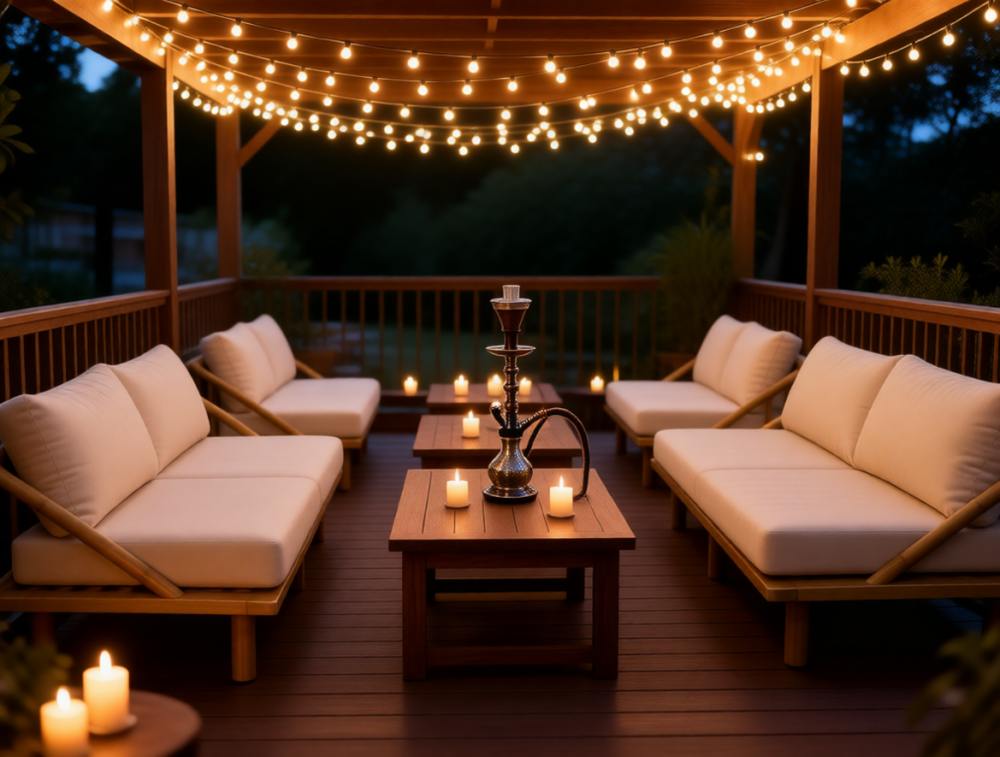 Диван деревянный трехместный с подушками Denmark