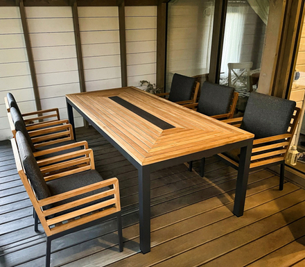Обеденная группа Ideal Patio ЭГМОНТ стол тик 220