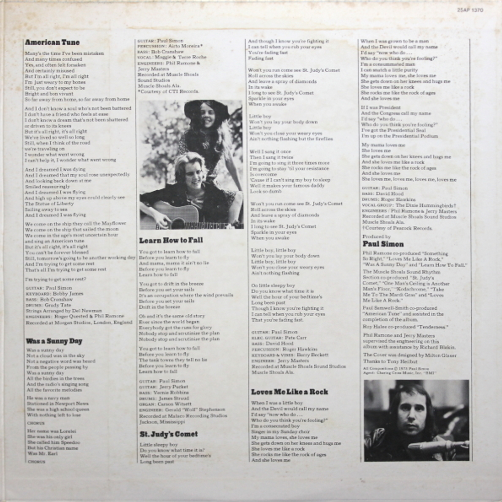Paul Simon / There Goes Rhymin' Simon (LP)