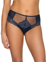 Трусики-бразилиана из эластичного материала (Размер: M) (Цвет: темно-синий)