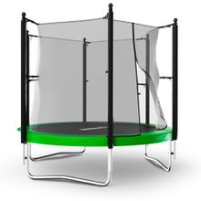 Батут UNIX Line Simple 8 ft (244 см) с внутренней защитной сеткой, зеленый