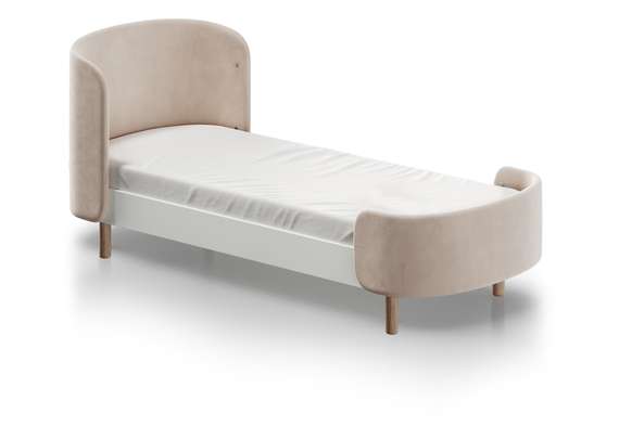 Кровать KIDI Soft для детей от 3 до 7 лет (бежевый)