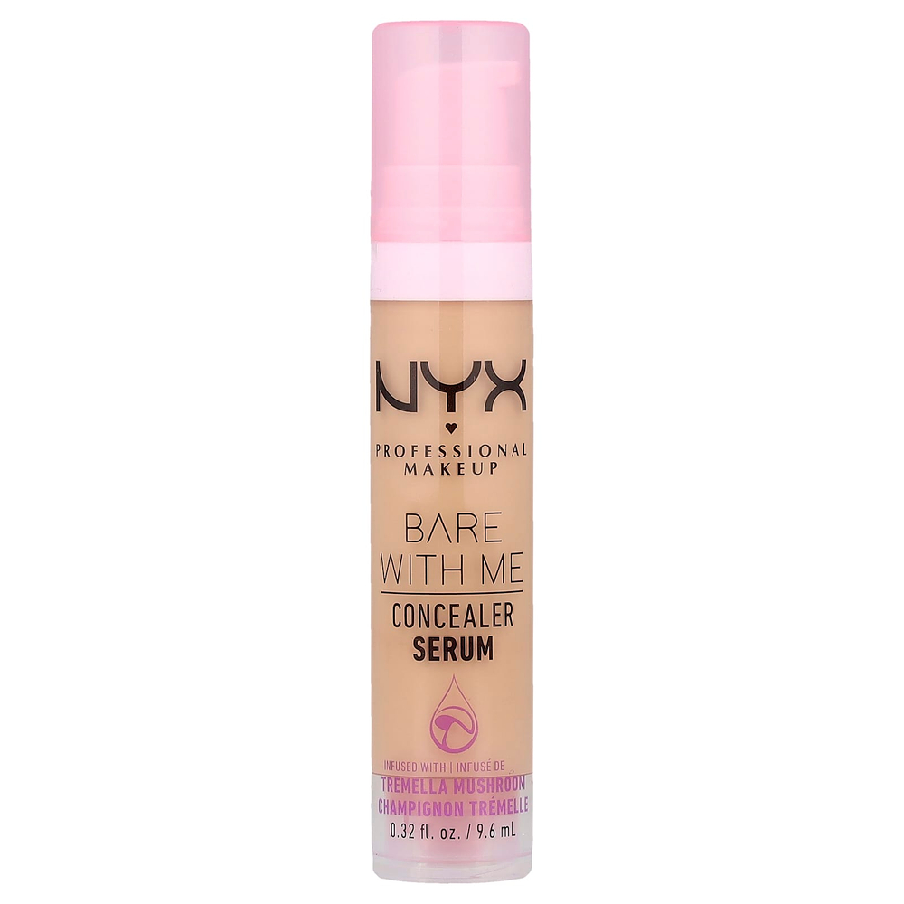 NYX Professional Makeup, Bare With Me, консилер-сыворотка, 03 ваниль, 9,6 мл (0,32 жидк. Унции)