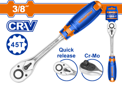 Ключ-трещотка 3/8" 205 мм (10/40) WADFOW WRW1238